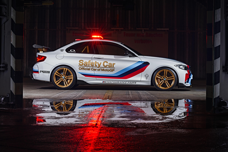 Illustration for article titled The BMW M2 Gets Decked Out In Gold To Become MotoGP's Badass New Safety Car